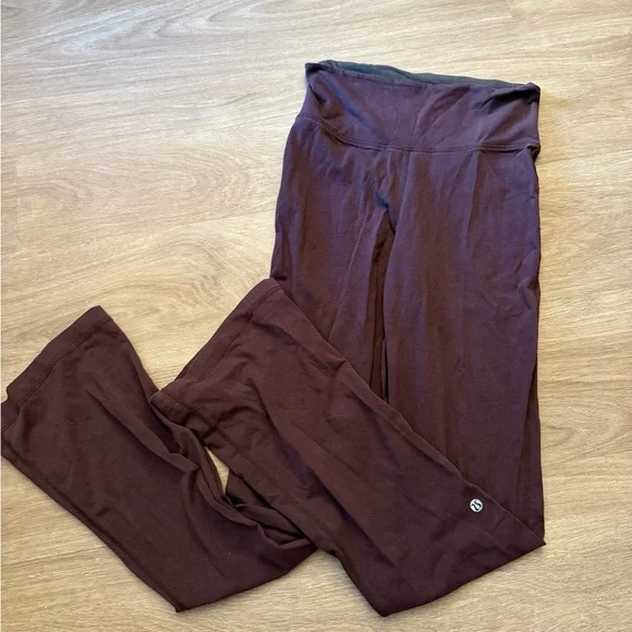 Lululemon Maroon Flare Pants - Picture 2 of 3